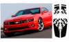 2010-2013 Camaro Dual Rally Over Car Flag Stripes Kit Coupe